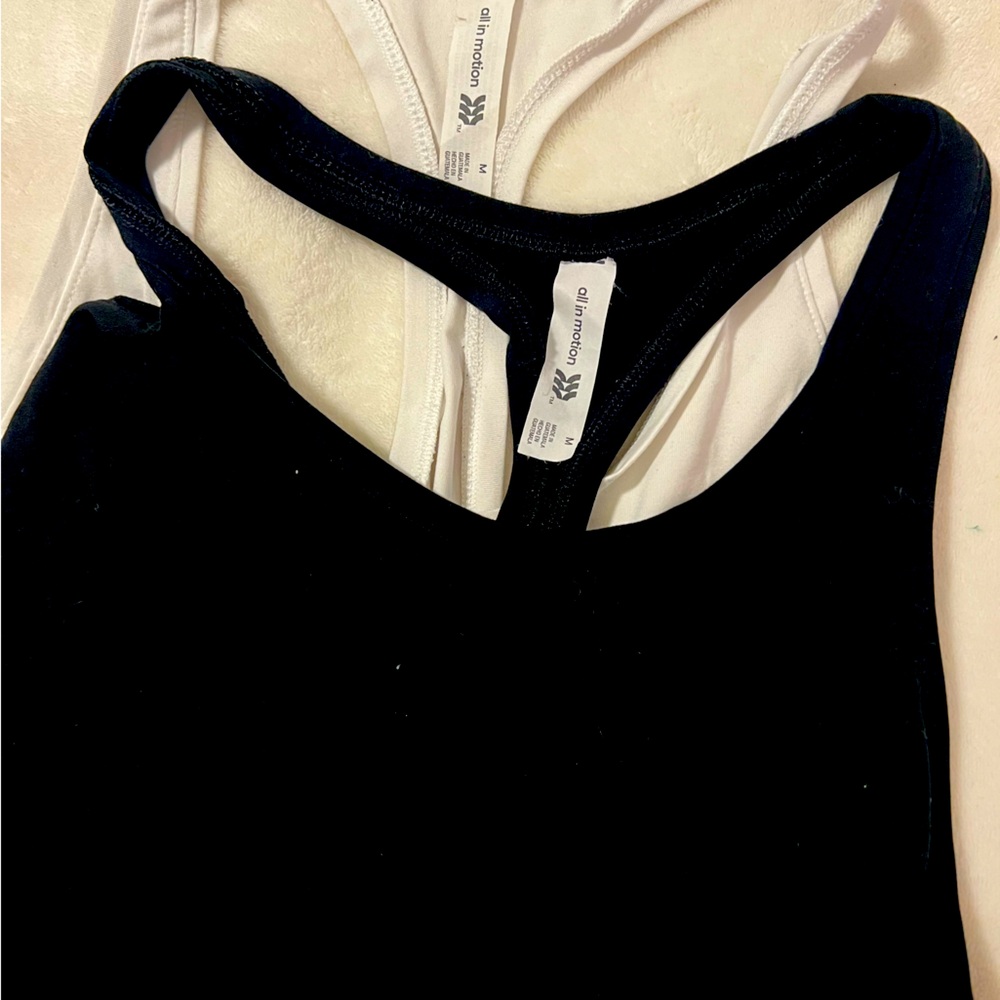 Two Medium Racerback Workout Tops